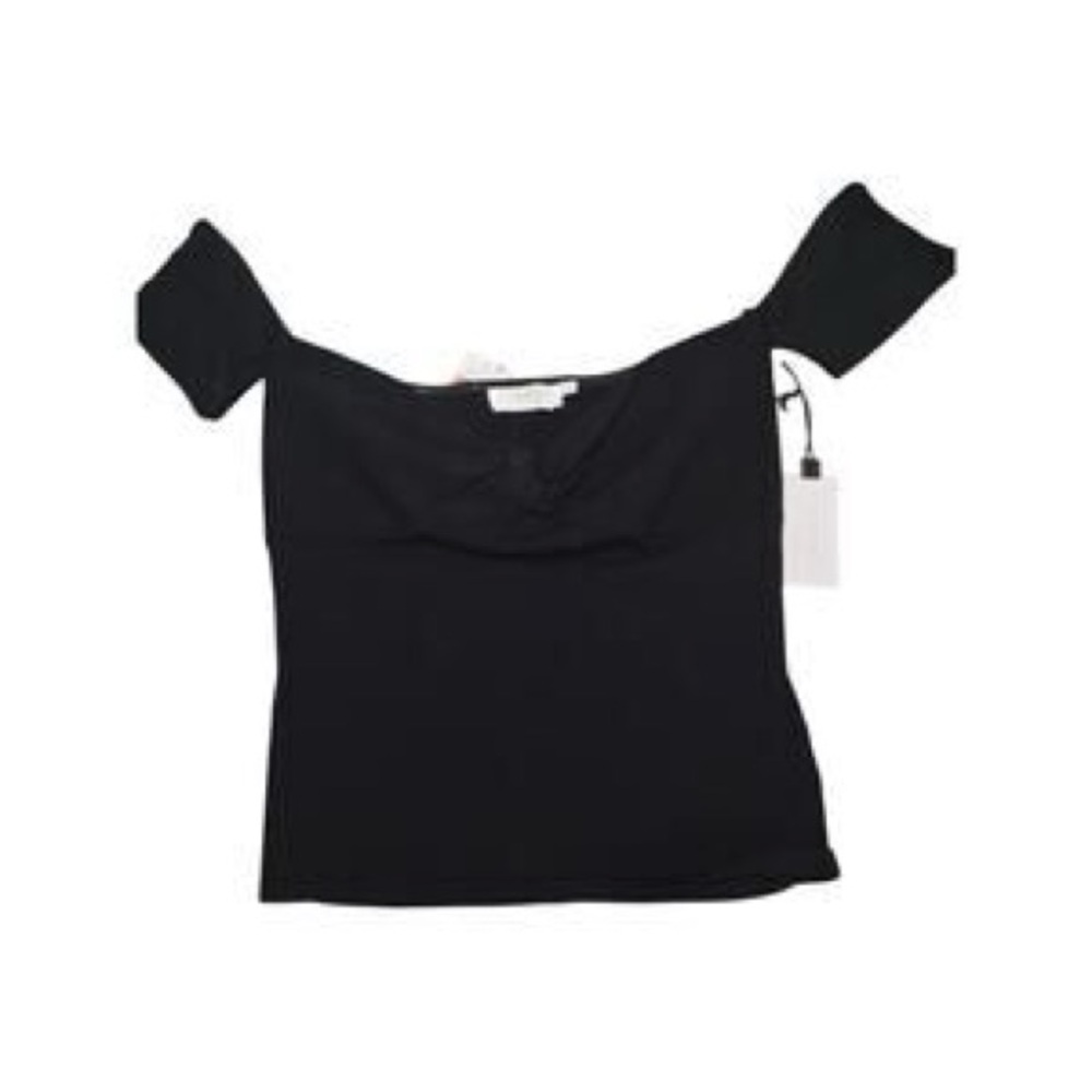 Astr Elegant Black Off-Shoulder Top